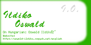 ildiko oswald business card